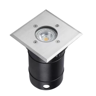   Kanlux BERG DL-10L Talajba építhető lámpa szögl GU10(max.35W) IP67 matt króm 7173