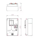 PVT 3045 Fm-CS-U CSP24.t158 csoportos mérő modul 1/3 fázisú 63A mérő számára Csatári Plast