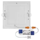 Süllyesztett négyzet alakú LED panel 18W 225x225mm 4000K 1600lm alumínium NEXXO ZD2145 Emos