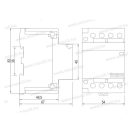 XBS NM-IS 63-30 Kontaktor 3záró 63A 3 modul 230V AC
