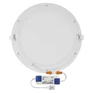 Süllyesztett kör alakú LED panel 25W átmérő 300mm 4000K 2100lm alumínium NEXXO ZD1155 Emos