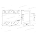 XBS NM-IS 100-30 Kontaktor 3záró 100A 6 modul 230V AC