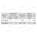 XBS NM-IS 100-30 Kontaktor 3záró 100A 6 modul 230V AC