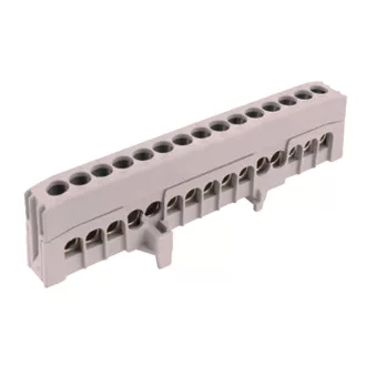   Kalapsínre rögzíthető sorkapocs csatlakozó kapocs 15x16mm2 szürke A15-F2 2020274 Pollmann