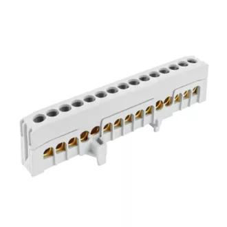   Kalapsínre rögzíthető sorkapocs csatlakozó kapocs 15x16mm2 szürke A15-F2 2020274 Pollmann