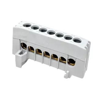   Kalapsínre rögzíthető sorkapocs csatlakozó kapocs 7x16mm2 szürke A7-F2 2020268 Pollmann