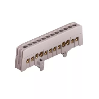   Kalapsínre rögzíthető sorkapocs csatlakozó kapocs 12x16mm2 szürke A12-F2 2020271 Pollmann