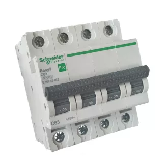 SE EZ9F57463 EASY9 PRO kismegszakító 4P/C/63A 6kA