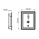 MGOMS-02 AiSi-4 vizsgáló összekötő dobozhoz rozsdamentes fém INOX ajtó 124134