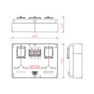 Csatári Plast CSP24.T160 PVT 6045 Á-V Fm-CS-U mérőszekrény M63A / V32A 1 felhasználási hely csoportos mérőhely