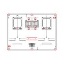 Csatári Plast CSP24.T160 PVT 6045 Á-V Fm-CS-U mérőszekrény M63A / V32A 1 felhasználási hely csoportos mérőhely