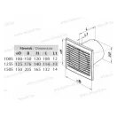 VENTS 125 S Ventilátor 16W 180 m3/óra