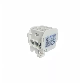   Omu system TB63525L 35/25mm2 1 pólus ónozott fővezetéki leágazókapocs szürke fő:2x4-35mm2 leágazó:4x2.5-25mm2