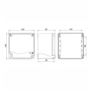 Robbanásbiztos vízálló alumínium doboz 130x130x90mm IP67 falon kívüli AExe402511 OMU system