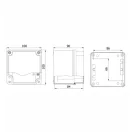 Robbanásbiztos vízálló alumínium doboz 100x100x90mm IP67 falon kívüli AExe402556 OMU system