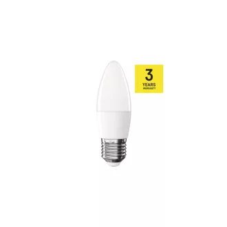   Emos ZQ3111 LED izzó gyertya E27 4,1W 350lm 4000K 210° vil.szög. semleges feh. 3év garancia