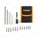 Fúrószár és bitfej készlet 18db-os HANDY 11003