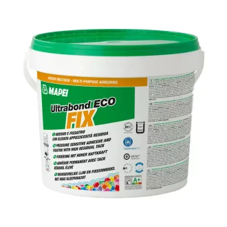   MAPEI Ultrabond Eco FIX 10kg Diszperziós ragasztó tartós tapadással modul padlóburkolatokhoz 358010