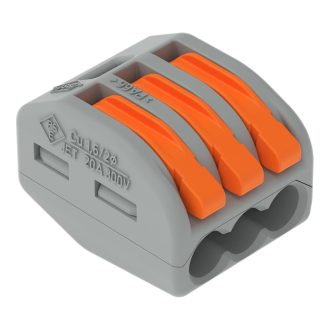   WAGO 222-413 3x0,8-4mm2 Hajlékony+tömör vezetékösszekötő