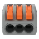 WAGO 222-413 3x0,8-4mm2 Hajlékony+tömör vezetékösszekötő