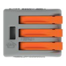 WAGO 222-413 3x0,8-4mm2 Hajlékony+tömör vezetékösszekötő