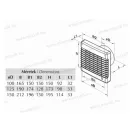 VENTS 100MATH Ventilátor +időzítő +automata zsalu +páraérzékelő 18W 98m3