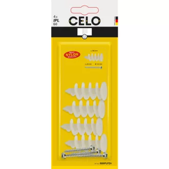   Celo 560IPLPZ4 BLISZTER - IPL 60 SZIGETELŐANYAGDŰBEL 4,5x40 CSAVARRAL 4db/cs