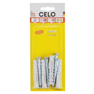   Celo 51060MFRST4 BLISZTER - MÜANYAG DÜBEL MFR 10-60 SB TX 4db/cs