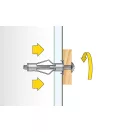 Celo 5516HRMWH4 BLISZTER-HRM ROPPANTÓS FÉM GIPSZKARTON DÜBEL 5-16 WH 4db/cs