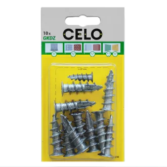   Celo 537GKDZ10 BLISZTER - FÉM ÖNFÚRÓ GIPSZKARTON TIPLI 10db/cs