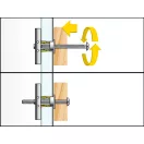 Celo 58BTK2 BLISZTER - BTL NAGY TEHERBÍRÁSÚ T ELEM GIPSZKARTONHOZ+M8x60 METRIKUS CSAVAR 2db/cs
