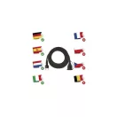 Emos P01805 Kültéri hosszabbító 5 m / 1 aljzat / fekete / gumi-neoprén / 250 V / 1,5 mm2 IP44