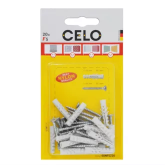   Celo 55NFSZ20 BLISZTER - NF 5 SZÁRNYAS DŰBEL+3x35 FACSAVAR - 20db 20db/cs