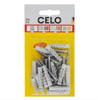   Celo 56NFSZ20 BLISZTER - NF 6 SZÁRNYAS DŰBEL+4x40 FACSAVAR - 20db 20db/cs