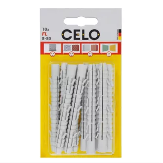   Celo 5880FL10 BLISZTER - FL EXTRA HOSSZÚ MŰANYAG DŰBEL 8x80 - 10db 10db/cs