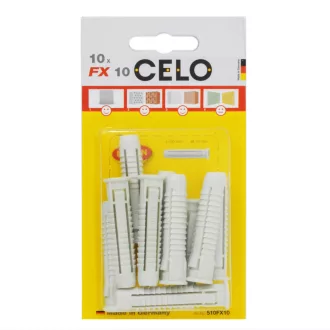   Celo 510FX10 BLISZTER - FX 10 UNIVERZÁLIS NYLON DŰBEL - 10db 10db/cs