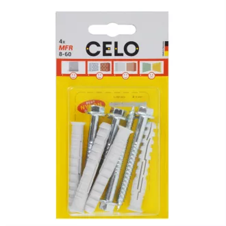   Celo 5860MFRSB4 BLISZTER - MÜANYAG DÜBEL MFR 8-60 SB SSKS 4db/cs