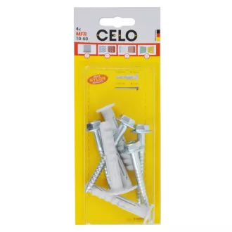   Celo 51060MFRFB4 BLISZTER - MÜANYAG DÜBEL MFR 10-60 FB SSKS 4db/cs