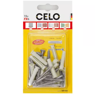   Celo 510FXK5 BLISZTER - FX 10 UNIVERZÁLIS NYLON DŰBEL+7x65 HATLF CSAVAR - 5db 5db/cs