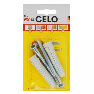   Celo 512FXK2 BLISZTER - FX 12 UNIVERZÁLIS NYLON DŰBEL+8x80 HATLF CSAVAR - 2db 2db/cs
