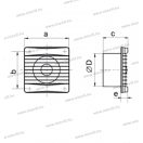 VENTS 100MT Press Ventilátor időzítővel 14W 99 m3/óra