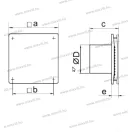 VENTS 100LDT dekorventilátor időzítővel 88m3/h, 14W, 33dB