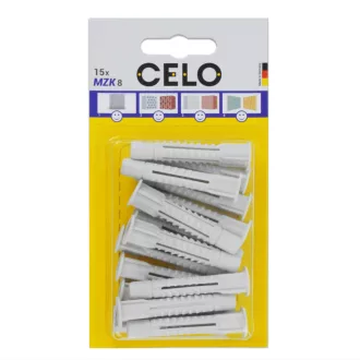   Celo 58MZK15 BLISZTER - MZK UNIVERZÁLIS GALLÉROS MŰANYAG DŰBEL 8x49 - 15db 15db/cs