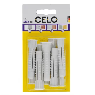   Celo 510MZK10 BLISZTER - MZK UNIVERZÁLIS GALLÉROS MŰANYAG DŰBEL 10x60 - 10db 10db/cs