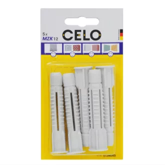   Celo 512MZK5 BLISZTER - MZK UNIVERZÁLIS GALLÉROS MŰANYAG DŰBEL 12x72 - 5db 5db/cs