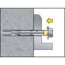 Celo 9X1270DT DNBOLT HATLF ÁLLÍTHATÓ FÉM DŰBEL - A2 ROZSDAMENTES ACÉL M12-70/10 50db/cs