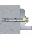 Celo 9X1680DT DNBOLT HATLF ÁLLÍTHATÓ FÉM DŰBEL - A2 ROZSDAMENTES ACÉL M16-80/10 50db/cs