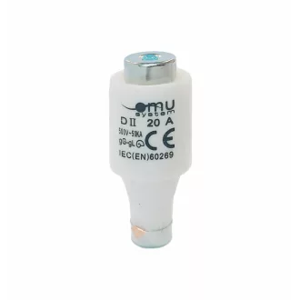  OMU system DOL-II 20A E27 gG 50kA biztosítóbetét EN60269 500V AC