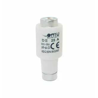   OMU system DOL-II 25A E27 gG 50kA biztosítóbetét EN60269 500V AC