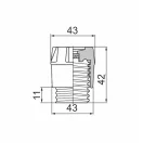 OMU system OM DOL-III E33F E33 biztosító fej